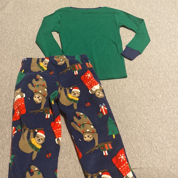 Carter’s Christmas Holiday Pajamas Jammies sloth 3T - Picture 5 of 5